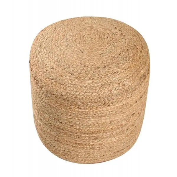 Κάθισμα Πουφ Jute Pouf Natural 40x40x40 με φερμουάρ