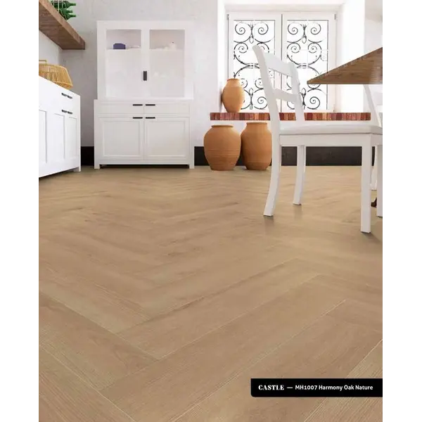 Δάπεδο Laminate Ψαροκόκκαλο My Floor Castle ΜΗ1007 Harmonie Eiche Natur 10mm