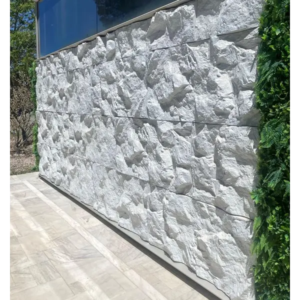 Πανελ επένδυσης Βράχου PU Rock 3D Λευκό