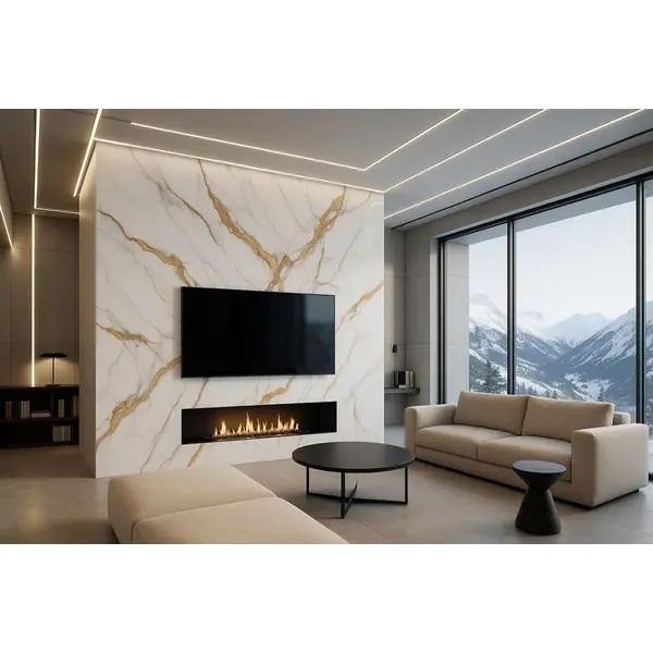 PVC WALL PANEL  2.8/1220/2800mm  CALACATTA GOLD 104