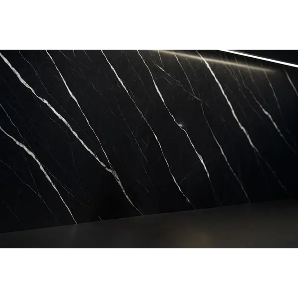 PVC WALL PANEL  2.8/1220/2800mm  CARRARA BLACK 204