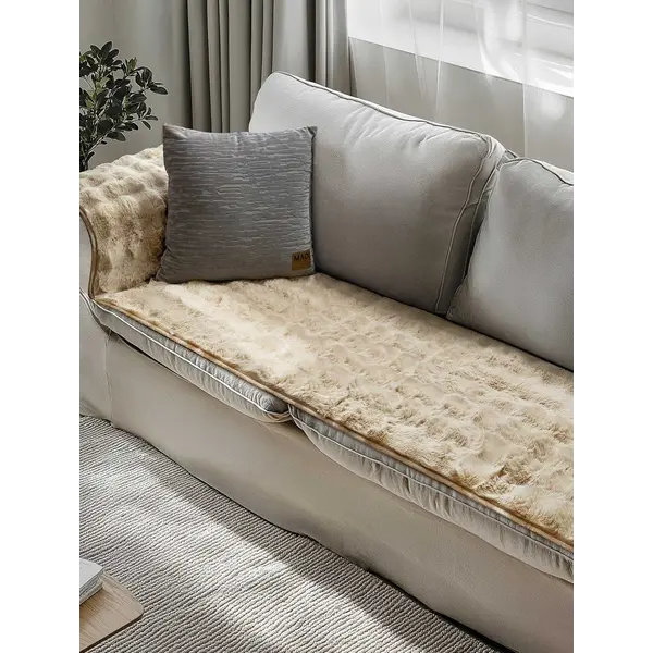 Μεμονωμένο γούνινo κάλύμμα FLAURA BEIGE 