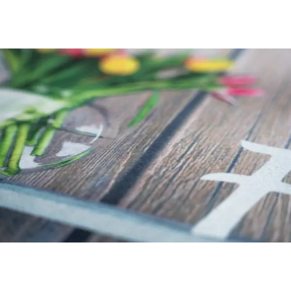 Ποδόμακτρο Gallery 011 Flowerpot Home Beige 45cm x 75cm