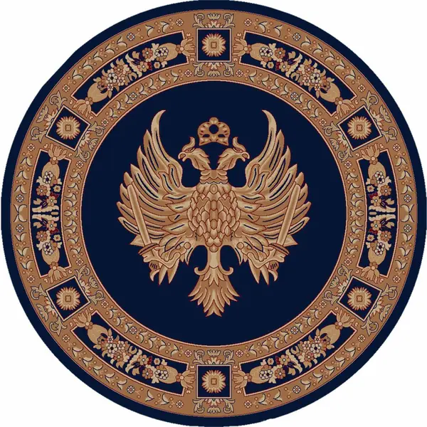 Εκκλησιαστικό Χαλί με δικέφαλο αετό Νο827 Μπλε