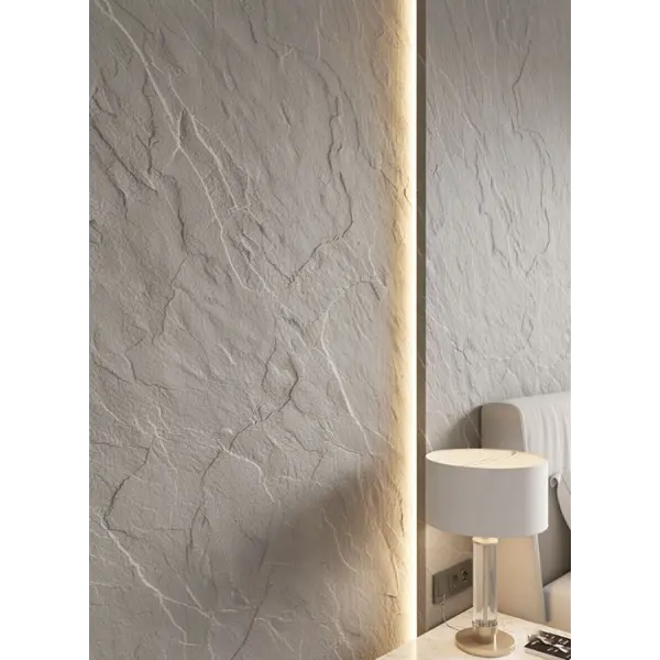 PANEL ΕΥΚΑΜΠΤΗΣ ΠΕΤΡΑΣ 101040 SLATE 60/1200mm LIGHT GREY