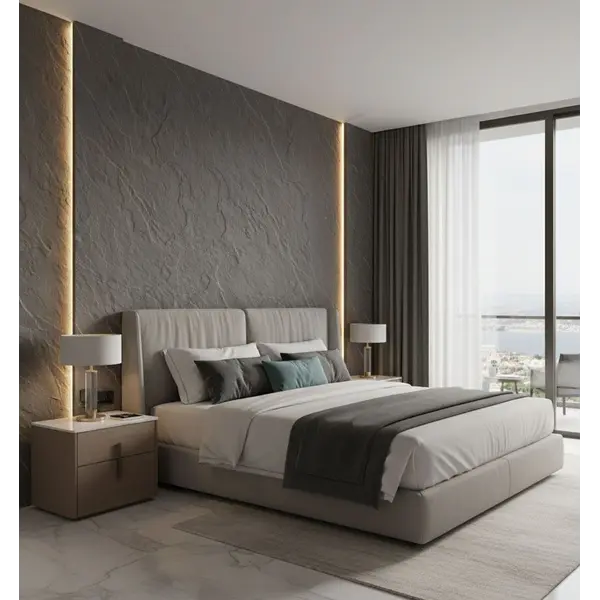 PANEL ΕΥΚΑΜΠΤΗΣ ΠΕΤΡΑΣ 101050 SLATE 60/1200mm MEDIUM GREY