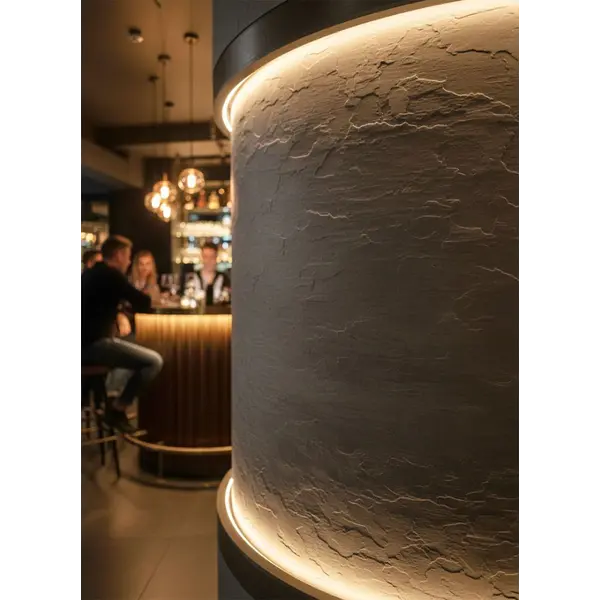 PANEL ΕΥΚΑΜΠΤΗΣ ΠΕΤΡΑΣ 101050 SLATE 60/1200mm MEDIUM GREY