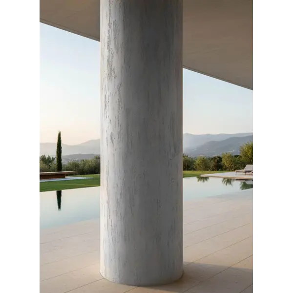 PANEL ΕΥΚΑΜΠΤΗΣ ΠΕΤΡΑΣ 104040 TRAVERTINE 60/1200mm LIGHT GREY