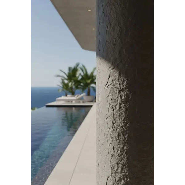 PANEL ΕΥΚΑΜΠΤΗΣ ΠΕΤΡΑΣ 108050 ROUGH GRANITE 60/1200mm MEDIUM GREY