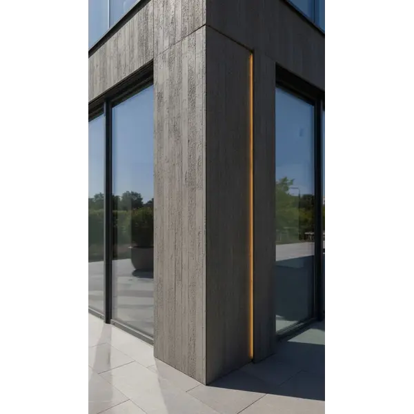 PANEL ΕΥΚΑΜΠΤΗΣ ΠΕΤΡΑΣ 117050  CONCRETE BOARD 60/1200mm MEDIUM GREY