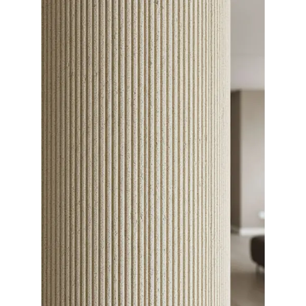 PANEL ΕΥΚΑΜΠΤΗΣ ΠΕΤΡΑΣ 119020  LINE STONE BOARD 60/1200mm BEIGE WHITE