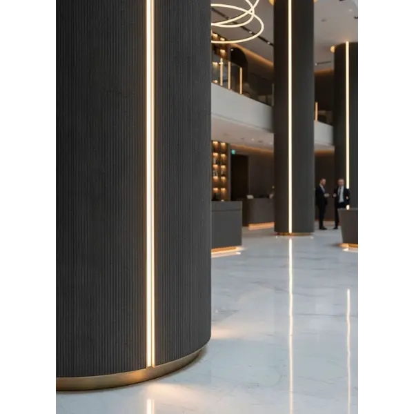 PANEL ΕΥΚΑΜΠΤΗΣ ΠΕΤΡΑΣ 119070  LINE STONE BOARD 60/1200mm DARK GREY