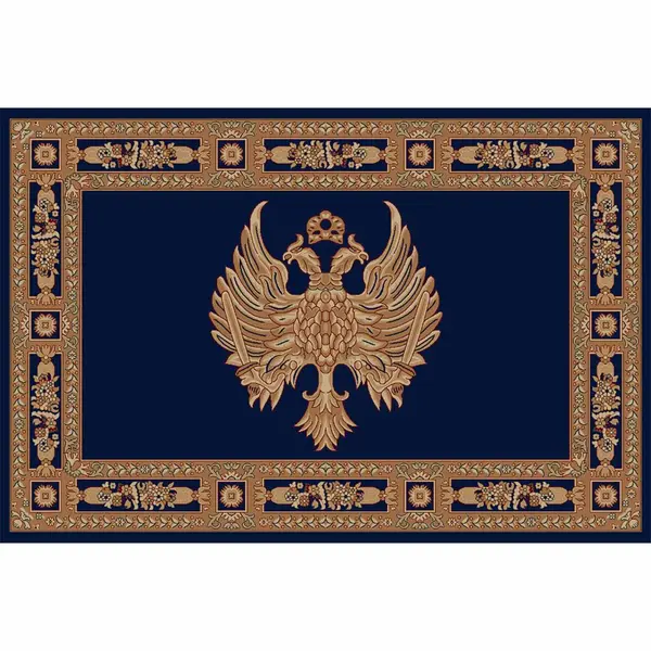 Εκκλησιαστικό Χαλί με δικέφαλο αετό Μπλέ Οριζόντιο