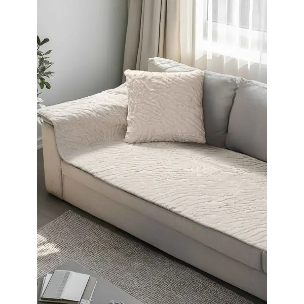 Μεμονωμένο γούνινo κάλυμμα SERANI BEIGE 