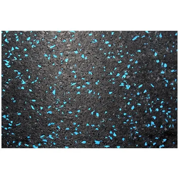 Δάπεδο ρολό Rubber Floor SBR με μπλέ κόκκους φάρδους 1,50m με το μέτρο
