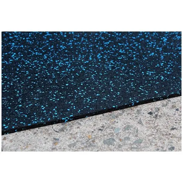 Δάπεδο ρολό Rubber Floor SBR με μπλέ κόκκους φάρδους 1,50m με το μέτρο