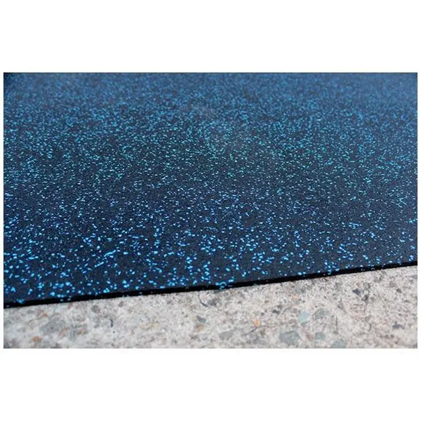 Δάπεδο ρολό Rubber Floor SBR με μπλέ κόκκους φάρδους 1,50m με το μέτρο