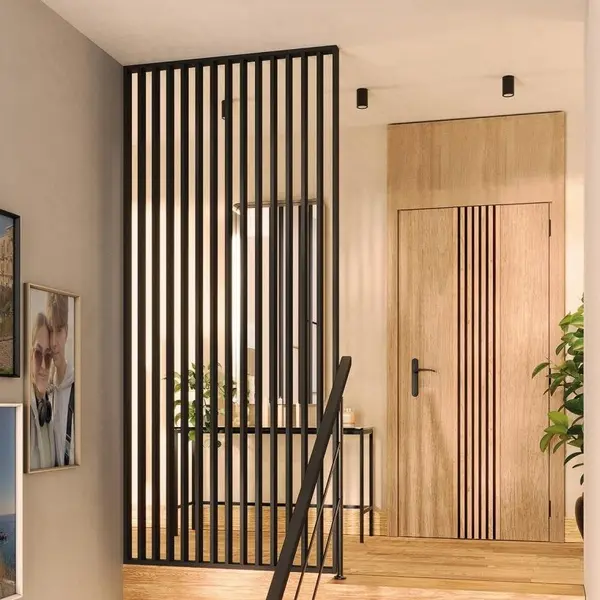 Ξύλινο Διαχωριστικό Δωματίου – 275cm x 58cm x 6.5cm – Black