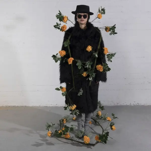 Supergreens Τεχνητή Γιρλάντα Τριαντάφυλλο Garden Πορτοκαλί 240 εκ.