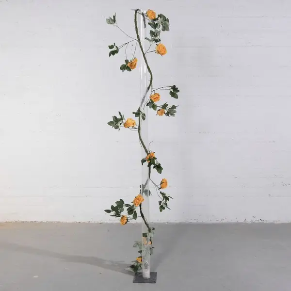 Supergreens Τεχνητή Γιρλάντα Τριαντάφυλλο Garden Πορτοκαλί 240 εκ.
