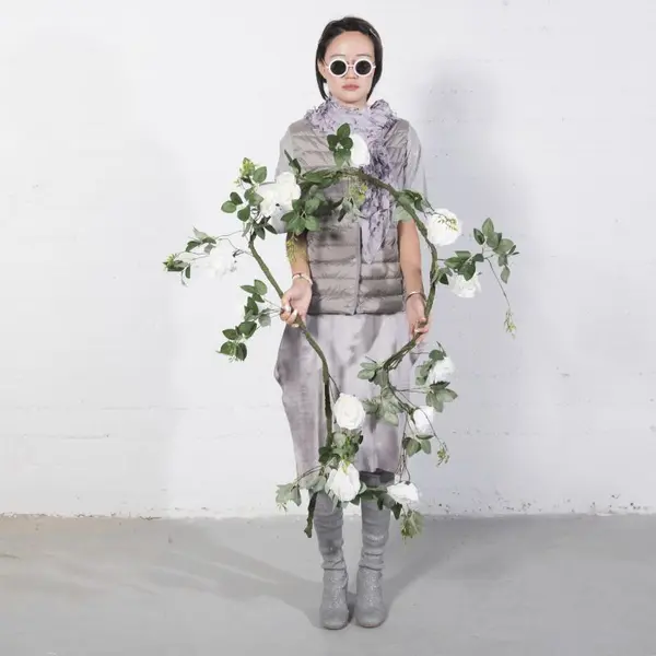 Supergreens Τεχνητή Γιρλάντα Τριαντάφυλλο Garden Λευκή 240 εκ.