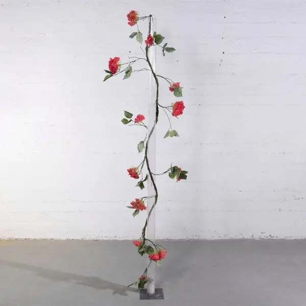 Supergreens Τεχνητή Γιρλάντα Τριαντάφυλλο Garden Κόκκινη 240 εκ.