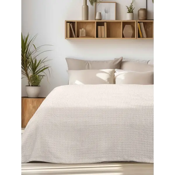 Κουβέρτα Πικέ PIKONA BEIGE
