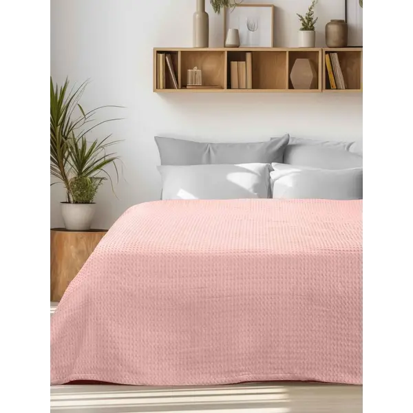 Κουβέρτα Πικέ PIKONA PINK