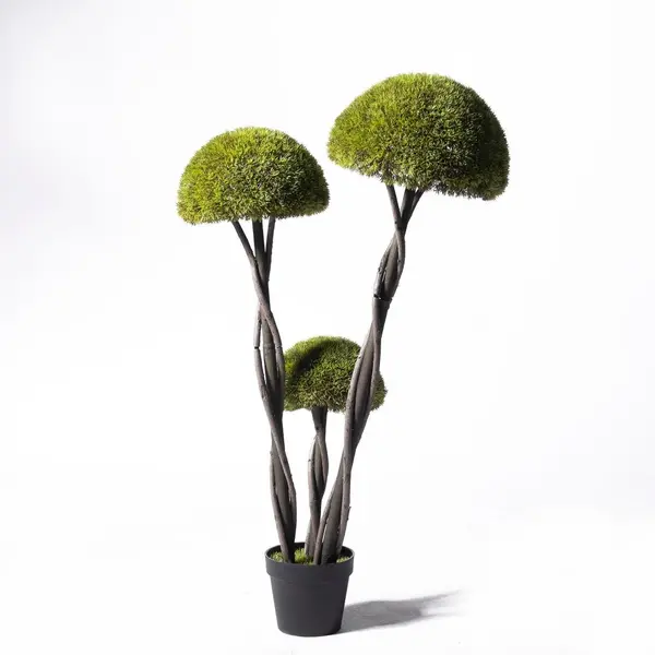 Supergreens UV Τεχνητό Δέντρο Μπονσάι Moss ''Mushroom'' Τριπλό Πράσινο 120 εκ.