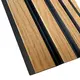 PS PANEL ΜΕ 3D ΠΗΧΑΚΙΑ F4 PIANO 12/122/2900mm NAT.OAK/BLACK