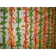 Κουρτίνα Πόρτας Χαβάη Λαχανί - Πορτοκαλί