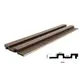 PS PANEL ΜΕ 3D ΠΗΧΑΚΙΑ 08 RESIDENCE 21/122 mm  DARK BROWN OAK