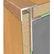 ΠΡΟΦΙΛ Γωνίες αλουμινίου 1023 με σκοτία για Laminate - Μοκέτα 8x18x275mm