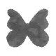 Παιδικό Χαλί DARK GREY SHADE BUTTERFLY 