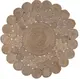 Στρόγγυλο Ψάθινο χαλί Utah Special Natural - Grey