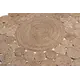 Στρόγγυλο Ψάθινο χαλί Utah Special Natural - Grey