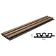 WPC PANEL 2ης ΓΕΝΙΑΣ ΜΕ 3D ΠΗΧΑΚΙΑ 25/147.5mm TEAK 5510