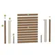 Άνω WPC Σανίδα Περίφραξης Dune 150mmx1730mm Brown