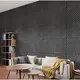 Acoustic Panel Wall Diagonal Anthracite 102583 60x60cm