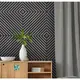 Acoustic Panel Wall Diagonal Grey 102582 60x60cm