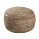 Κάθισμα Πουφ Jute Pouf Grey Natural 40x40x20 με φερμουάρ